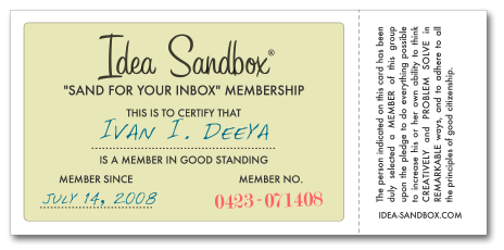 Sample Membership Card