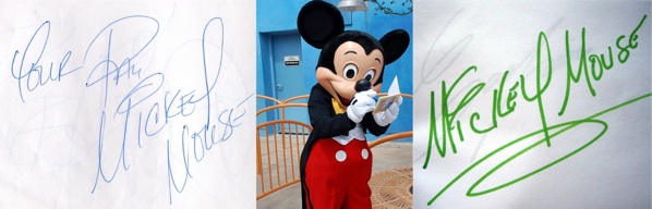 Mickey Autographs